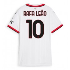 AC Milan Rafael Leao #10 Bortedrakt Kvinner 2024-25 Kortermet